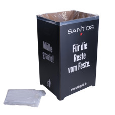 Skrzynka na śmieci z 10 workami na śmieci, SANTOS 899096