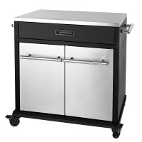 SANTOS BBQ Wózek z drzwiami, stal nierdzewna
