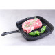 Żeliwna patelnia grillowa, 23 x 23 cm, SANTOS 897641