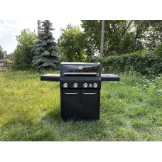 Grill Gazowy 4-Palnikowy z Kuchenką Boczną i Deską do Krojenia GRILLI 400013