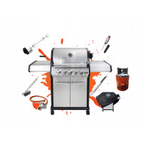 Grill gazowy Premium Senator Pro-32 z systemem BBQ Block Fire GRILLI 700377