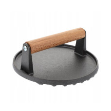 Prasa do mięsa żeliwna z drewnianym uchwytem 20 cm GRILLI 777185