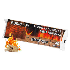 Rozpałka podpałka do kominka grilla pieca 40 szt ekologiczna naturalna premium 777825