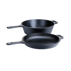 Zestaw patelni 2-częściowy, żeliwo, Ø 27 cm SANTOS 896286
