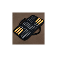 Szaszłyki podwójne 6szt w etui, stal nierdzewna 42cm GRILLI  777569