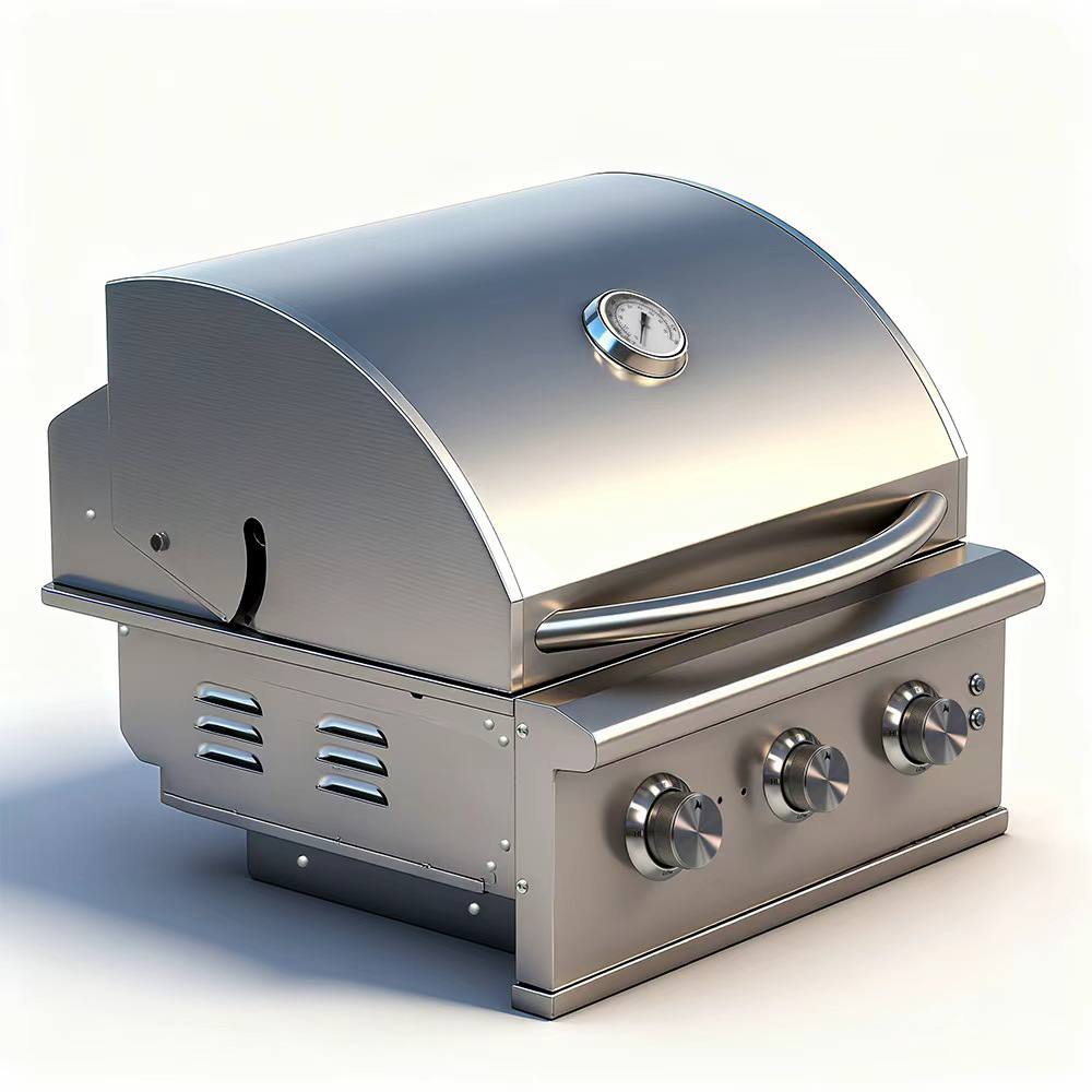 Nowoczesny grill gazowy do zabudowy